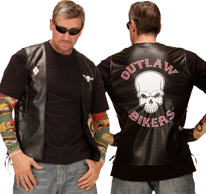 Skull Rocker Kutte Biker Weste - 1