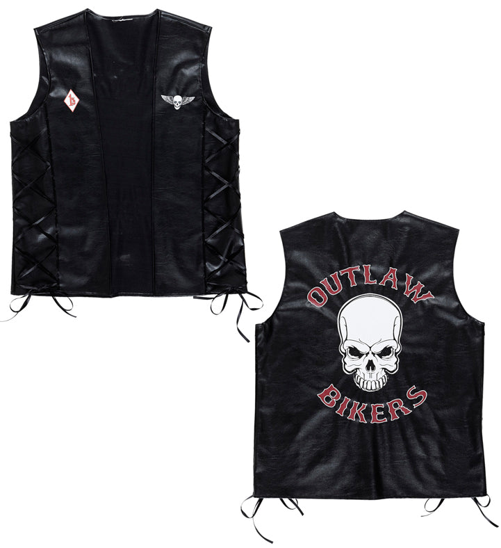 Skull Rocker Kutte Biker Weste - 2