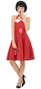 50er Jahre Rockabilly Damenkostüm rot - 4