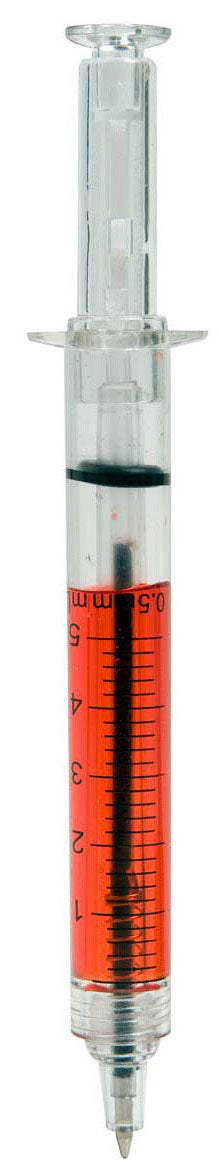 Blutige Spritze mit Kugelschreiber-Funktion - 1