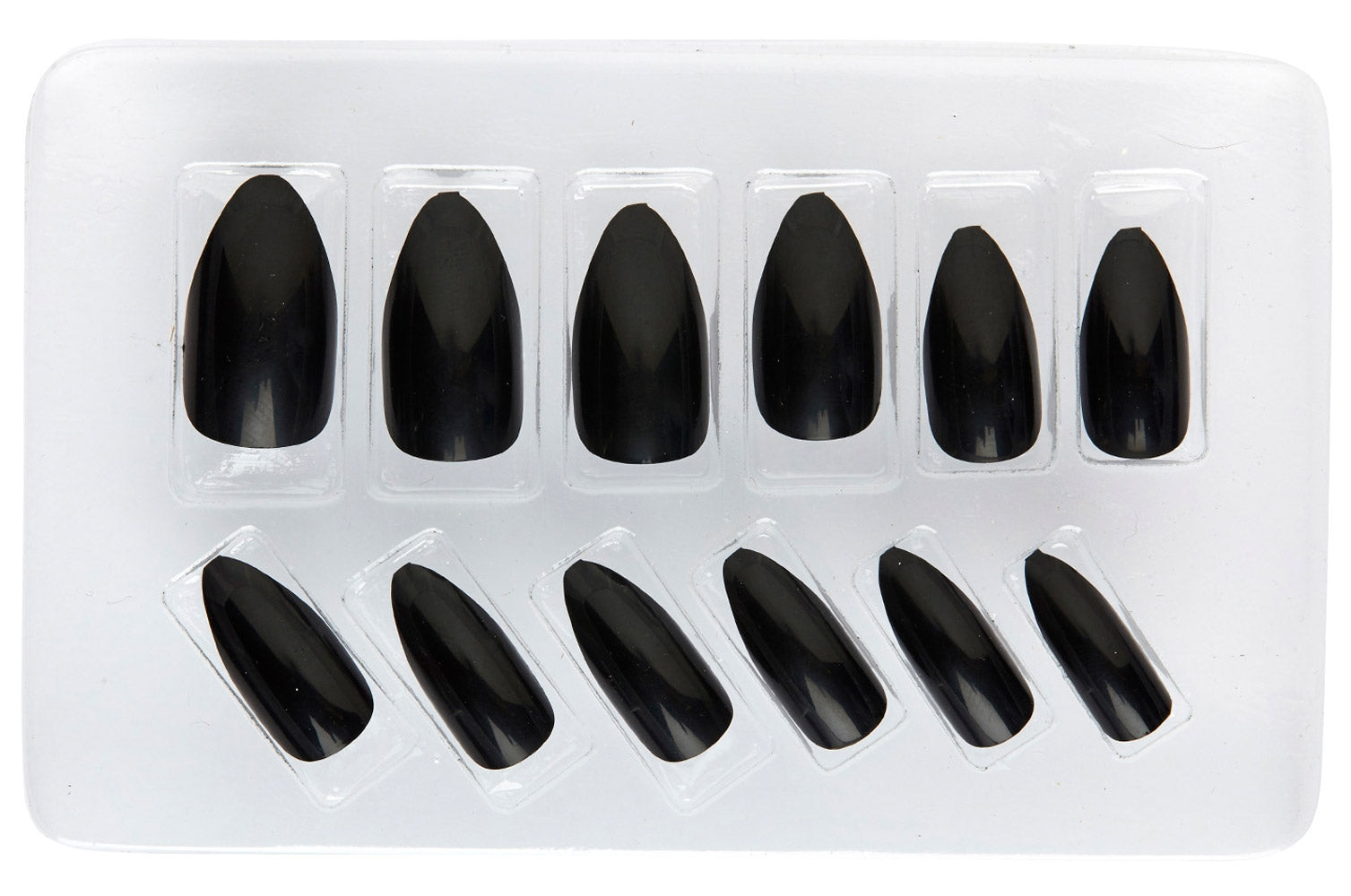 Stiletto Fingernägel schwarz - 2