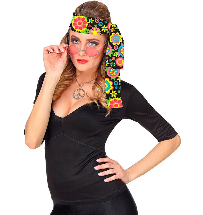 Flower Power Hippie Zubehör Set - 3