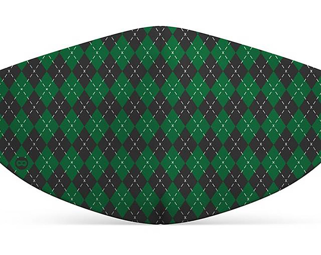 Mund-Nasen-Maske Zauberschule grün für Kinder - 1