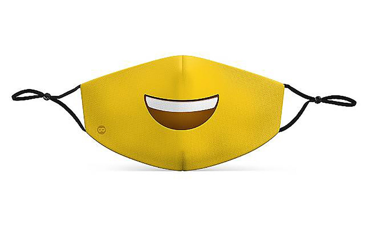 Mund-Nasen-Maske Smiley für Kinder - 2