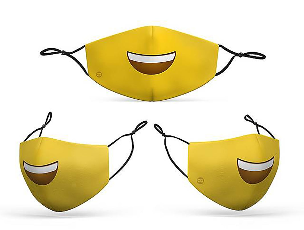 Mund-Nasen-Maske Smiley für Kinder - 3