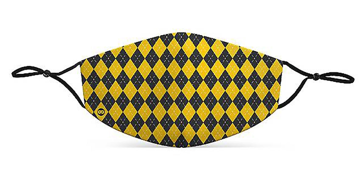 Mund-Nasen-Maske Zauberschule gelb für Kinder - 1