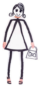 Strichmännchen Kostüm für Damen - 1