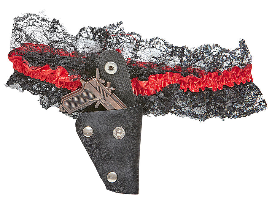 Strumpfband mit Minipistole - 1