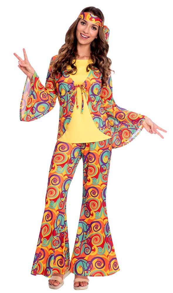Bonnie Hippie Lady Damenkostüm - 1