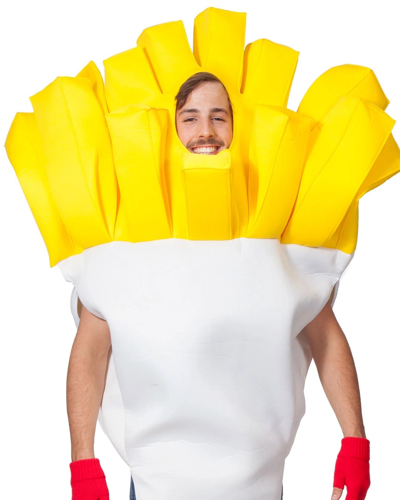 Lustige Tüte Pommes Oberkörper Herrenkostüm