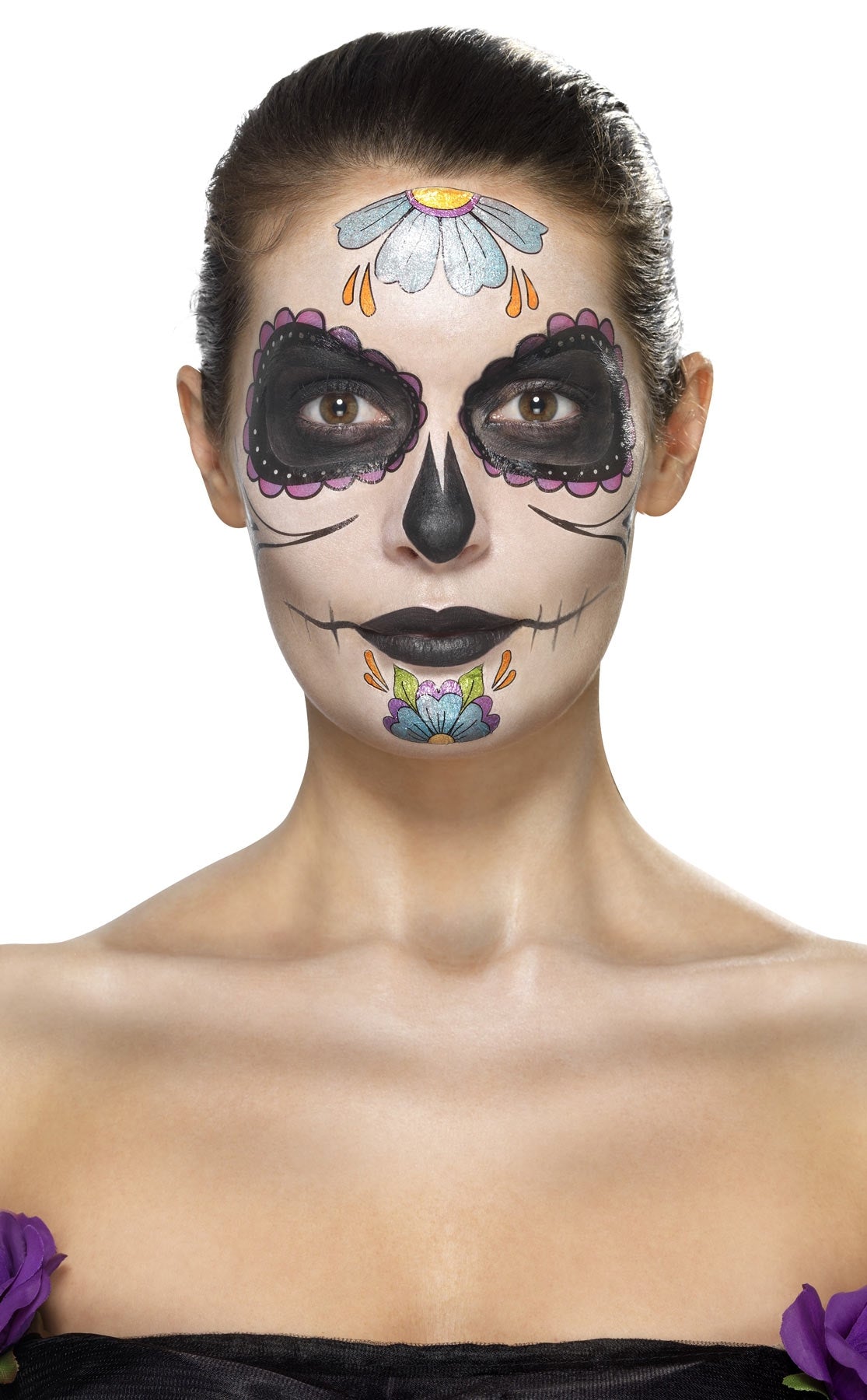 Tag der Toten Klebetattoo Set - 5