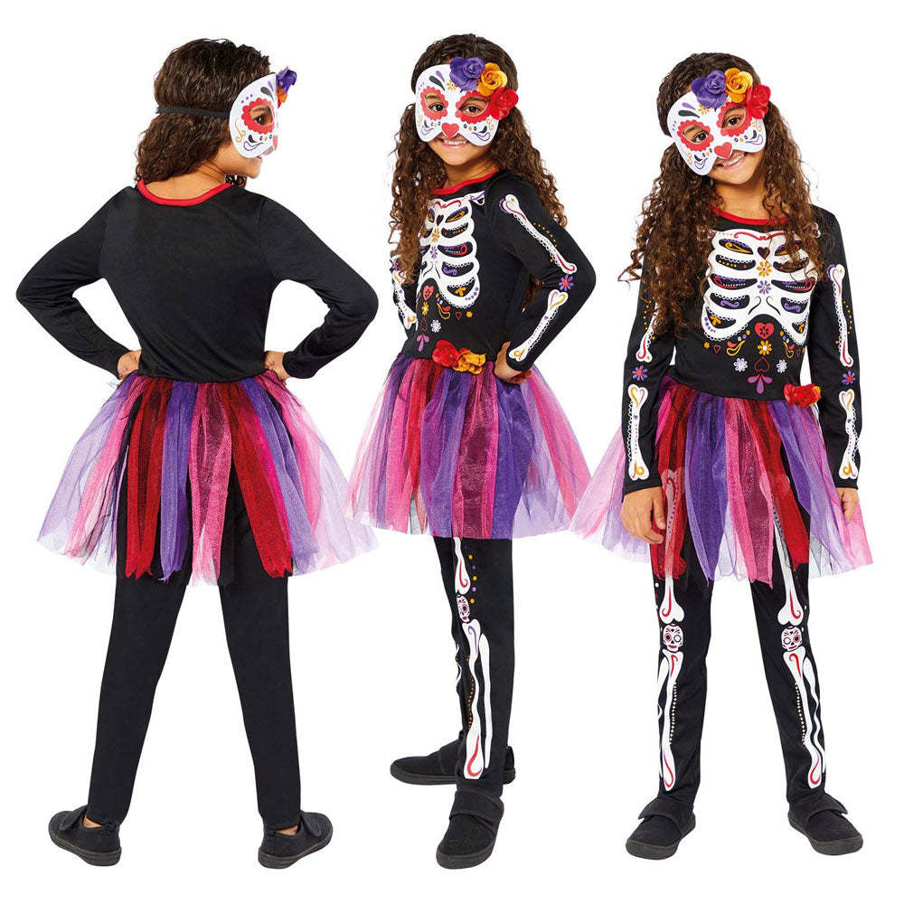 Isa Tag der Toten Mädchen Kinderkostüm - 2