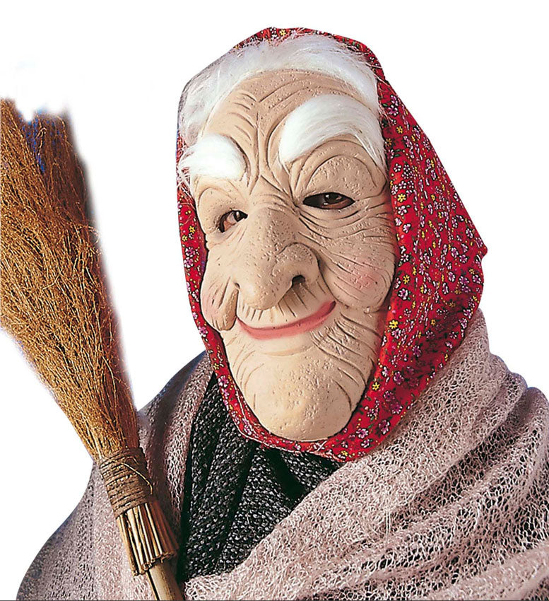 Tarabas Hexen Maske mit Haaren und Kopftuch - 1