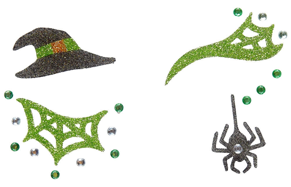 Waldhexe Glitzer Gesicht-Sticker - 3