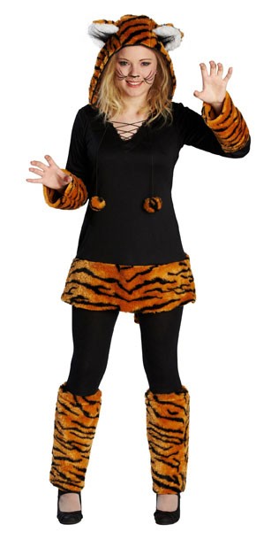 Tiger Kostüm Khan für Damen 2