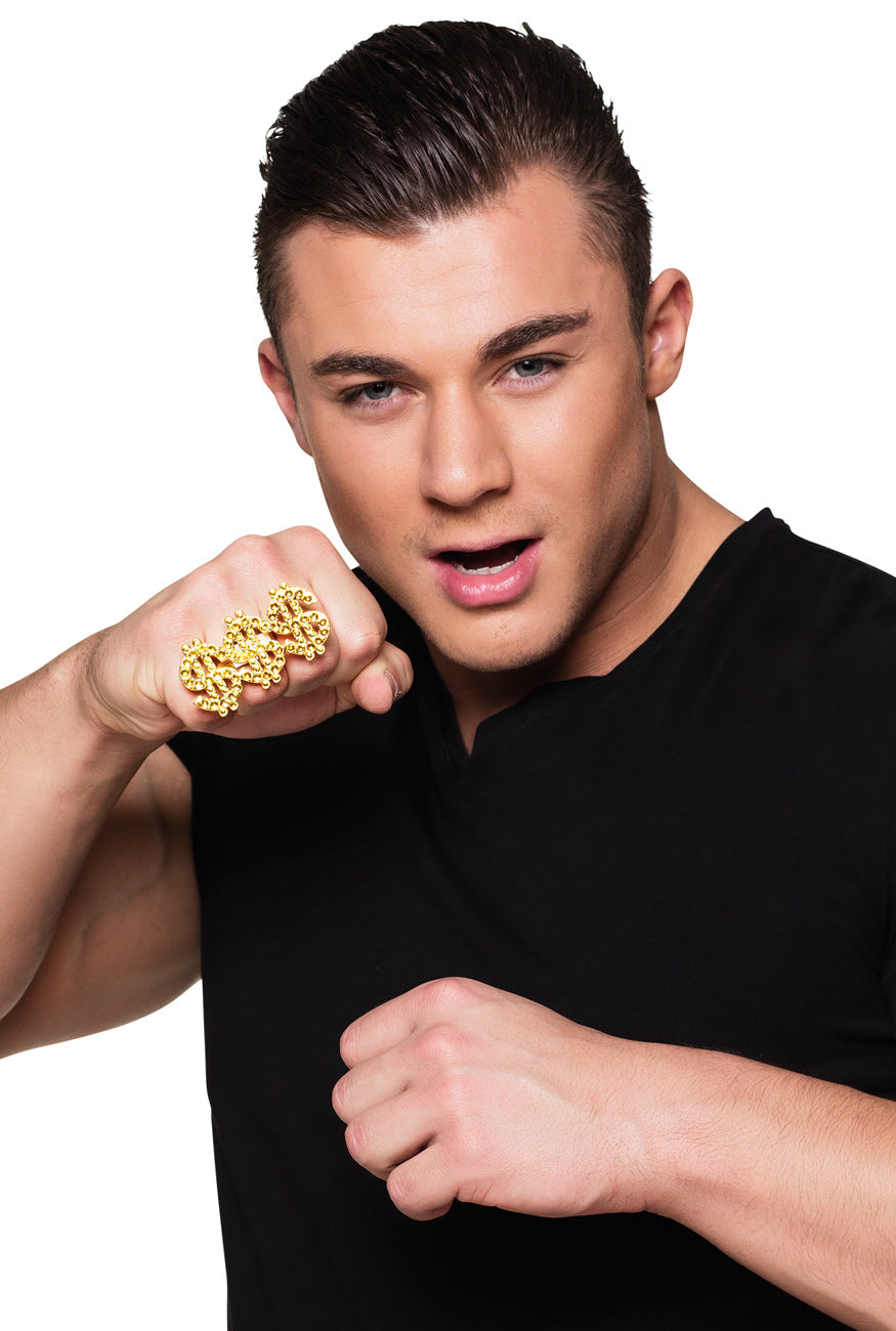 Triple Dollar Gold Ring - 2