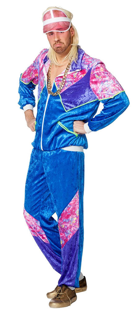 80er Jahre Assi Jogginganzug Herrenkostüm - 1