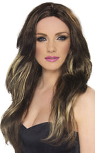 Verführerische Perücke für Damen braun-blond - 1