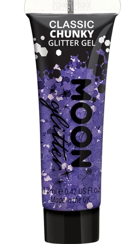 Glitzer Body Gel lila 12ml - 1