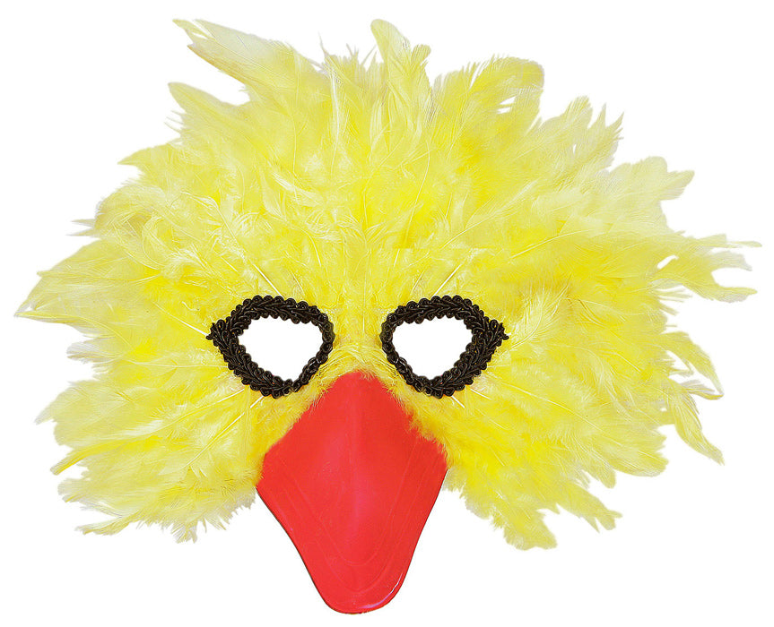 Vogelmaske mit gelben Federn - 2