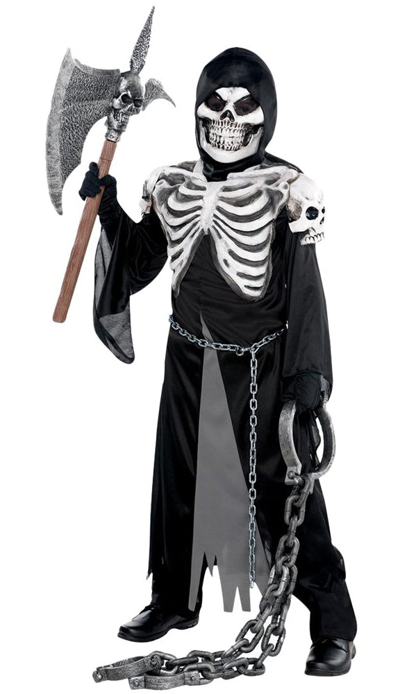 Schauriger Skelett Wächter Kostüm für Teenager - 1