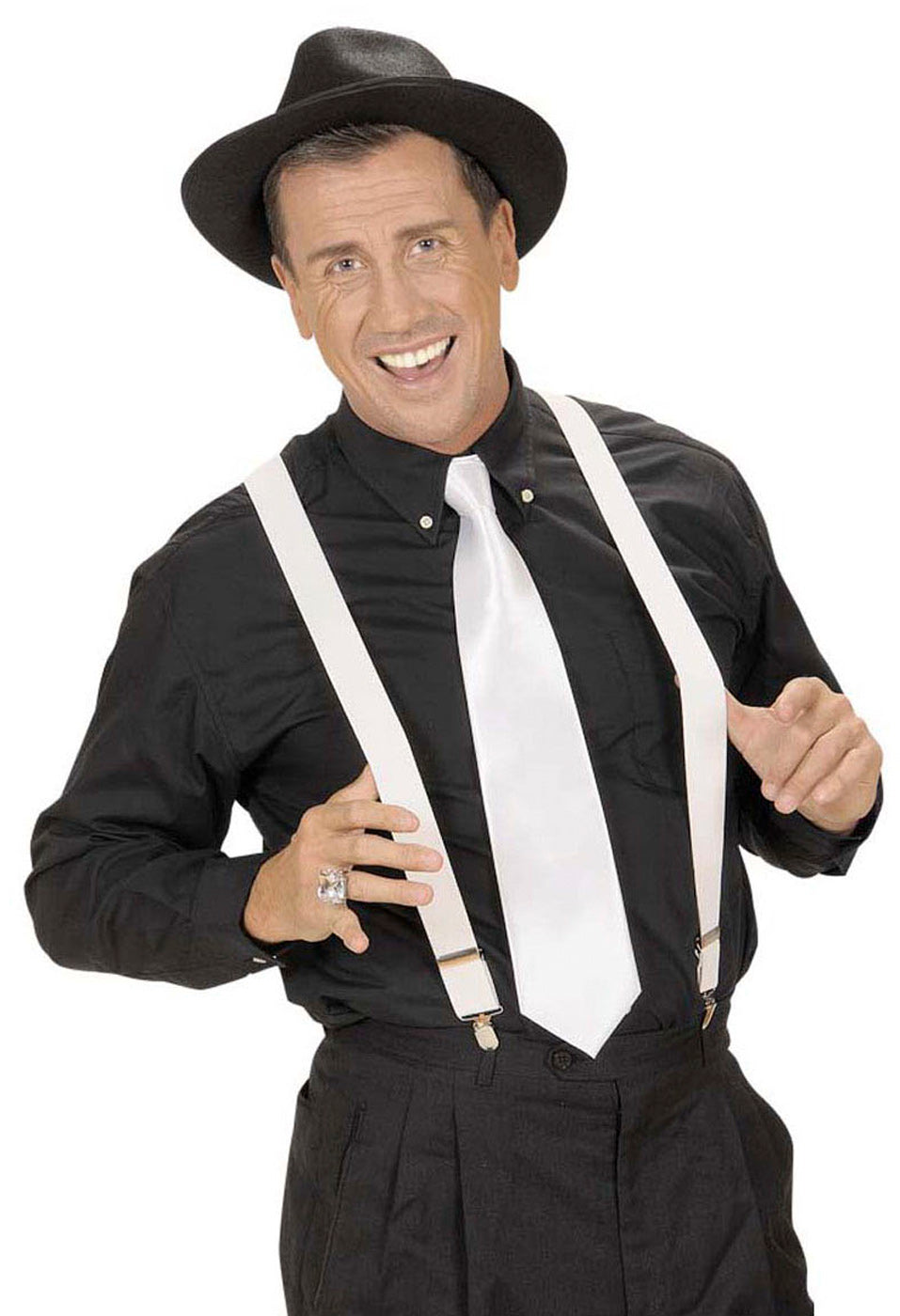 Weiße Hosenträger - 5