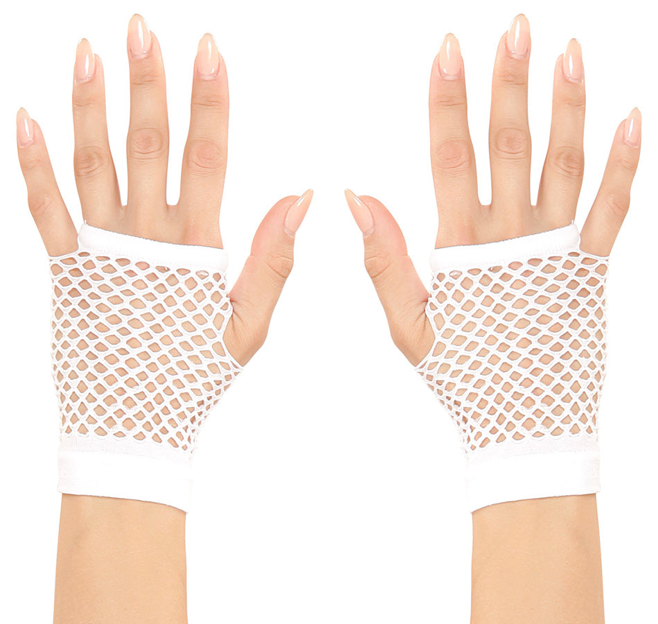 Weiße Netzhandschuhe kurz - 1