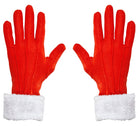 Weihnachtsmann Handschuhe mit Plüsch - 1