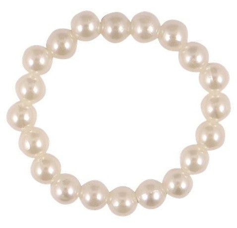 Weißes Perlenarmband Suzie 1
