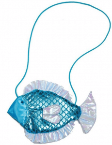Kleine blaue Fischtasche