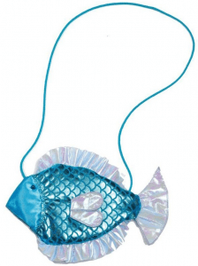 blaue Fischtasche
