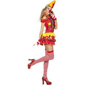 Karnevalsbräuche - Clown Damenkostüm