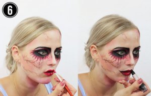 Halloween Make-up Tutorial Einhorn Step 6