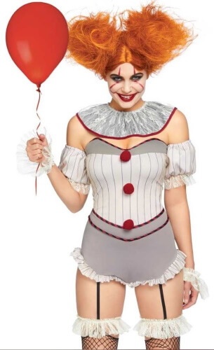 Süßes Halloween Horror Clown Kostüm