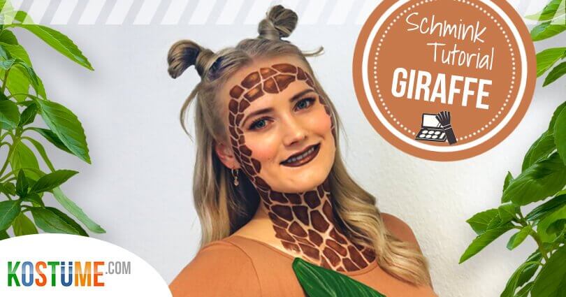 Giraffe schminken Headergrafik