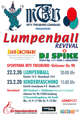 Lumpenball Lüneburg 2020 Plakat