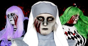 Horror Make Up für Halloween und verschiedene Kostümideen