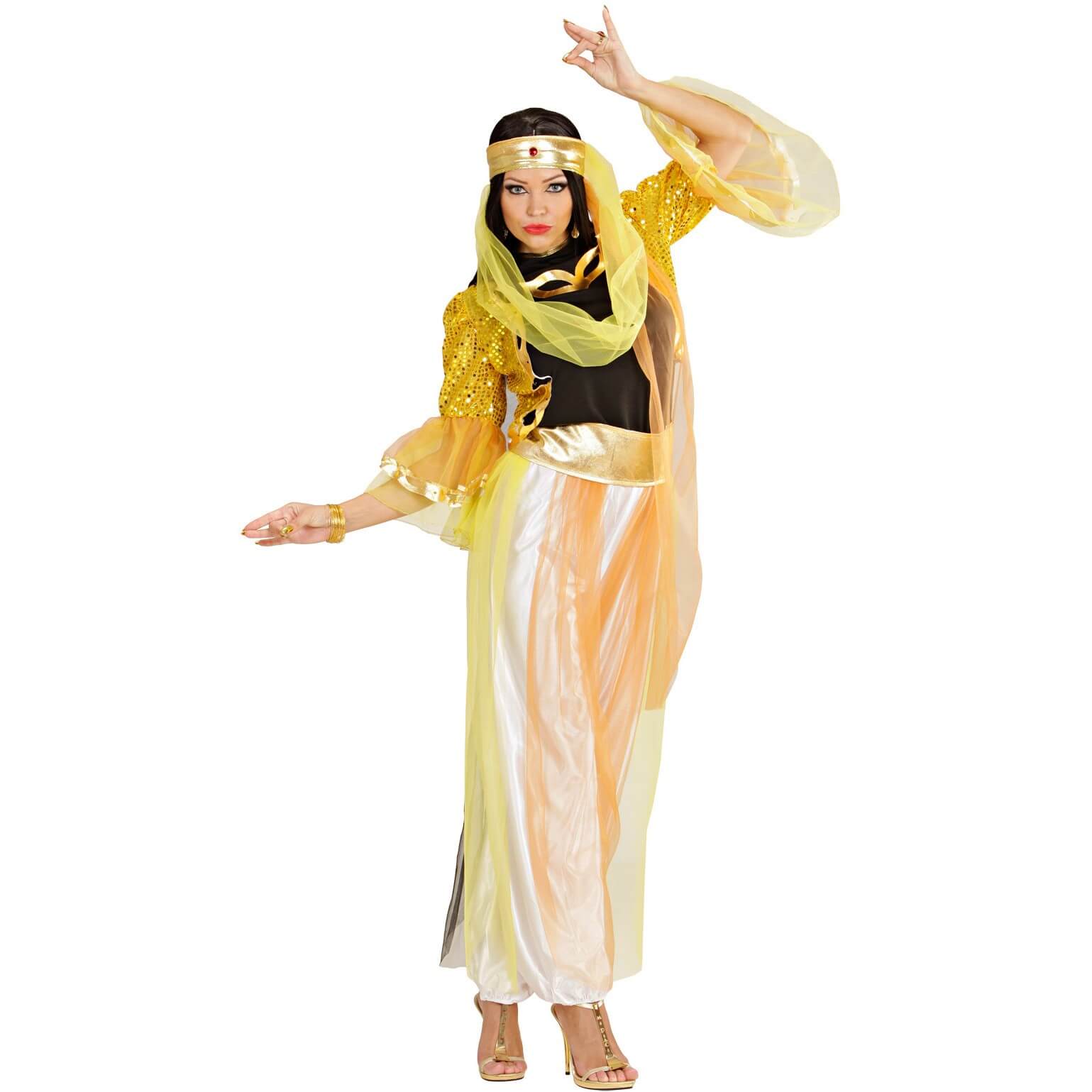 Aladin-Kostüm 1001 Nacht Männer Dschinn Arabisches Flaschengeist Sultan M 48-50 