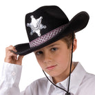 Sheriff Hut schwarz für Kinder - 1