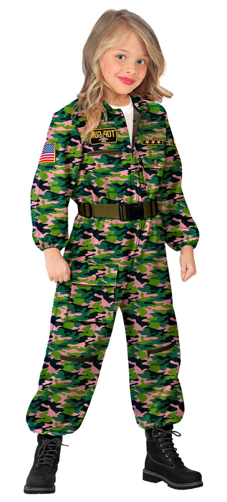Kampfjet Pilotin Mädchenkostüm - 1
