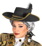 Musketier Hut für Erwachsene schwarz-gold - 3