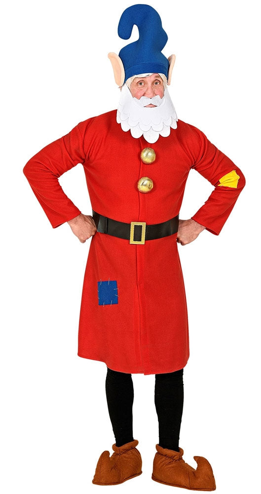Zwerg August Kostüm für Erwachsene rot - 2
