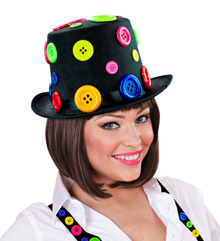 Clownszylinder mit bunten Knöpfen - 2