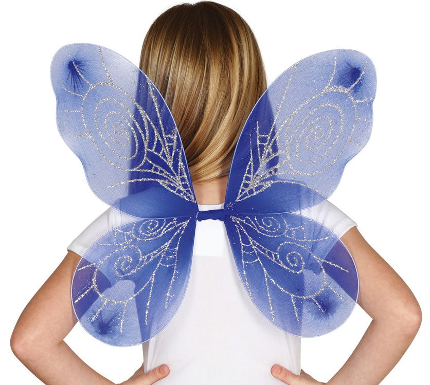 Blaue Schmetterlingsflügel 46cm x 37cm - 1