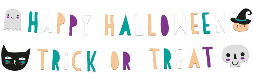 2 Trick or Treat Girlanden 1,5m 1
