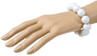 70er Jahre Perlen-Armband in weiss - 1