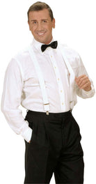 Satin Querbinder Fliege schwarz - 2