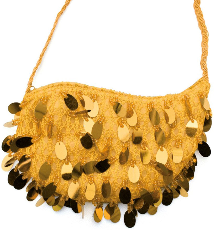 20\'s Pailletten Handtasche gold - 1