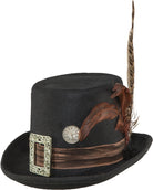 Steampunk Zylinder mit Federn - 1