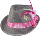 Trachtenhut Antonia grau-pink - 1